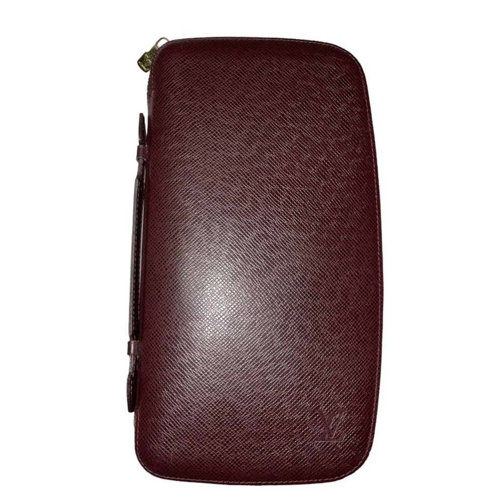 Louis Vuitton Brown Leather Atoll Organizer Wallet.